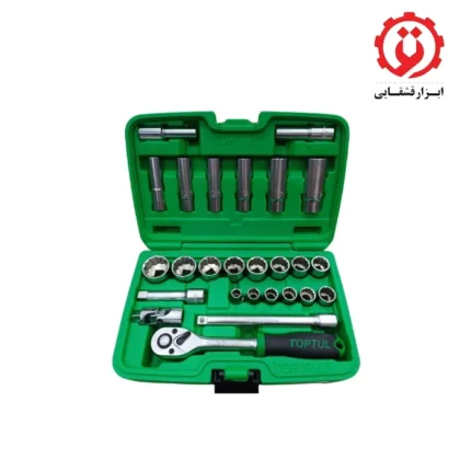 خرید جعبه بکس تاپ تول 26 پارچه 12 پر 3/8 اینچ مدل GCAI2602 از ابزار قشقایی
