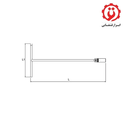 خریدبکس T شکل 13 میلی متر لغلغه ای تاپ تول مدل CTBA1332 از ابزار قشقایی