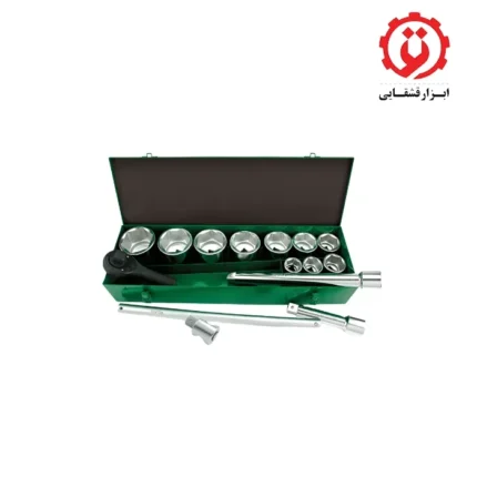 خرید جعبه بکس 14 پارچه 1 اینچ تاپ تول مدل GCAD1404 از ابزار قشقایی