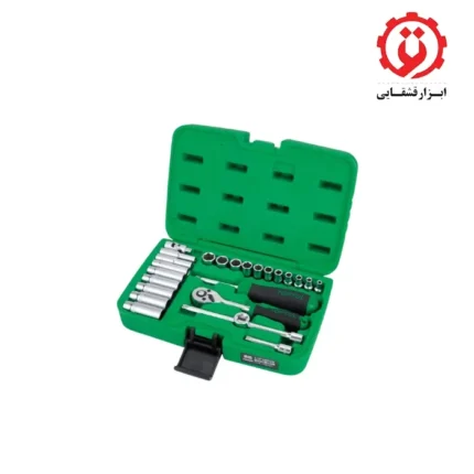 خرید جعبه بکس 25 پارچه 1/4 اینچ تاپ تول مدل GCAI2501 از ابزار قشقایی