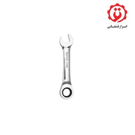 خرید و قیمت آچار کوتاه سایز 12 یکسر تخت و رینگی جغجغه ای جنیوس GENIUS مدل 760212 از ابزار قشقایی