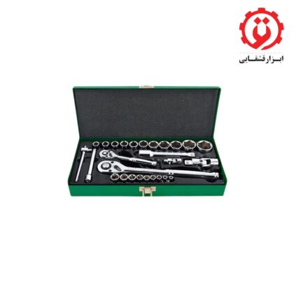 خریدجعبه بکس تاپ تول 27 پارچه ترکیبی مدل GCAD2802 از ابزار قشقایی