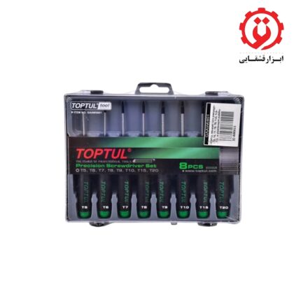 قیمت و خرید مجموعه 8 عددی پیچ گوشتی ستاره موبایلی تاپ تول GAAW0801 از ابزار قشقایی