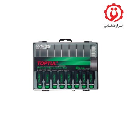 خریدو قیمت ست پیچ گوشتی ساعتی تاپ تول 8 عددی مدل GAAW0802 از ابزار قشقایی