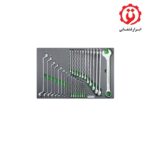 خرید آنلاین جعبه ابزار 340 پارچه 7 کشو چرخدار ذغالی با 5 کشو ابزار تاپ تول TOPTUL مدل GE-34028 از ابزار قشقایی