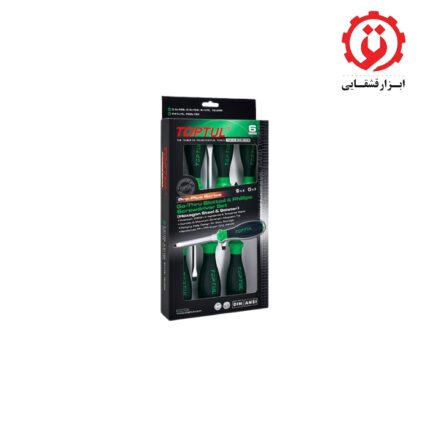 خرید ست پیچ گوشتی ضربه خور تاپ تول 6 عددی مدل GFE-0602 از ابزار قشقایی