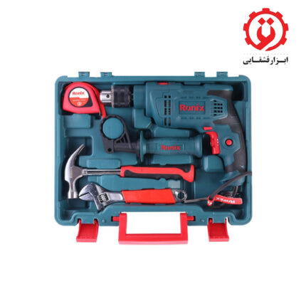 قیمت کیت دریل برقی چکشی رونیکس مدل RS_0001 از ابزار قشقایی