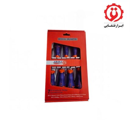 خرید و قیمت اینترنتی ست پیچ گوشتی آریل 7 عددی مدل PGM0710 از ابزار قشقایی