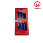 خرید و قیمت ست پیچ گوشتی ستاره ای سوراخ دار آریل 6 عددی مدل PGS0610 از ابزار قشقایی
