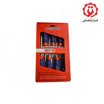 خرید اینترنتی ست پیچ گوشتی ضربه خور آریل 7 عددی مدل PGZ0710 از ابزار قشقایی