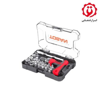 قیمت ست پیچ گوشتی و بکس 24 عددی توسن مدل T814-S24 از ابزار قشقایی