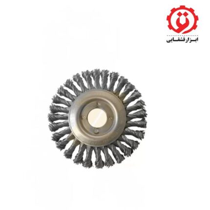 خرید اینترنتی فرچه سیمی تخت بافته قطر 11/5 سانتیمتر صنعت برس