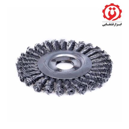 فرچه سیمی تخت بافته قطر 11/5 سانتیمتر صنعت برس