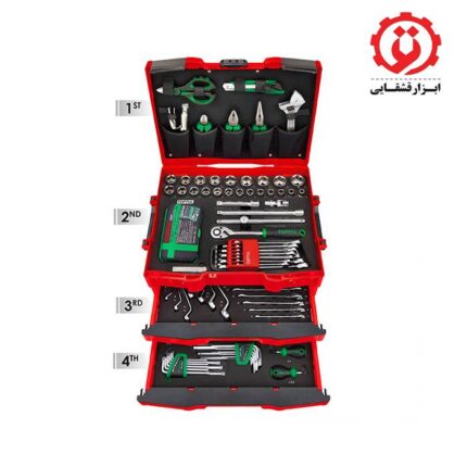 جعبه ابزار 4 طبقه 137 پارچه تاپ تول مدل GCZ-137A