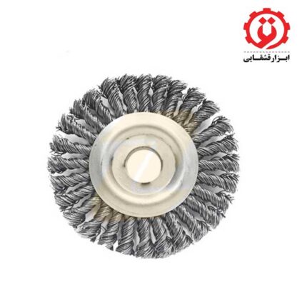 فرچه سیمی تخت بافته قطر 17/5 سانتیمتر صنعت برس