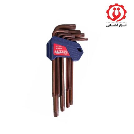 آچار آلن ستاره ای کارتی بلند 9 عددی آریل مدل ALS0995B