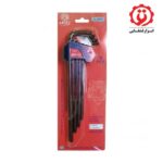 خرید اینترنتی آچار آلن ستاره ای کارتی فوق بلند 9 عددی آریل مدل ALS0993