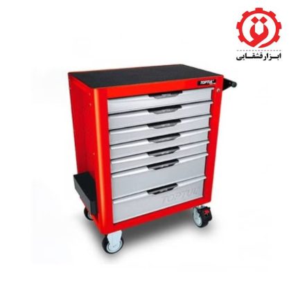 جعبه ابزار 7 کشو چرخ دار 261 پارچه تاپ تول مدل GE-26118