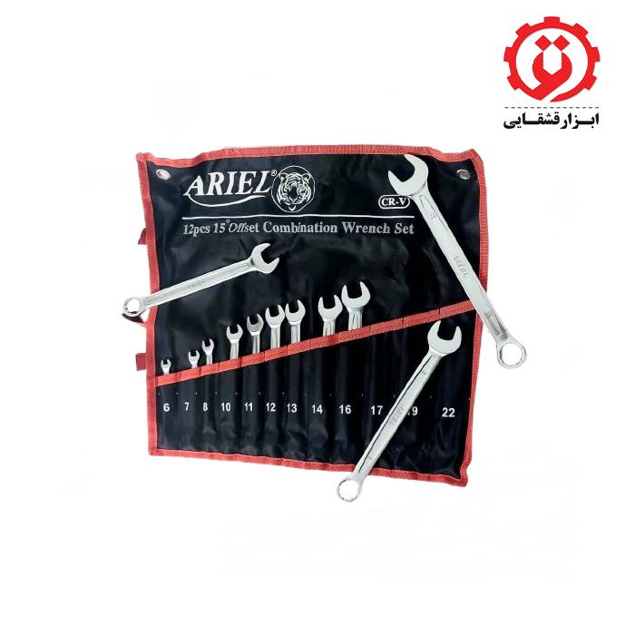 gshtools.com_ (1) خرید اینترنتی سری آچارهای یکسر رینگی 12 عددی آریل مدل ARAY1201