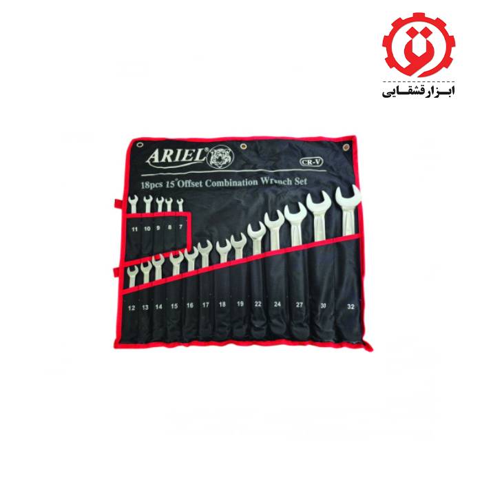 gshtools.com_ (3) خرید اینترنتی مجموعه 18 عددی آچار یکسر رینگی آریل مدل ARAY1801
