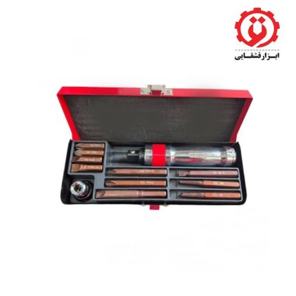 پیچ گوشتی تقه ای قرمز هیتون از ابزار قشقائی