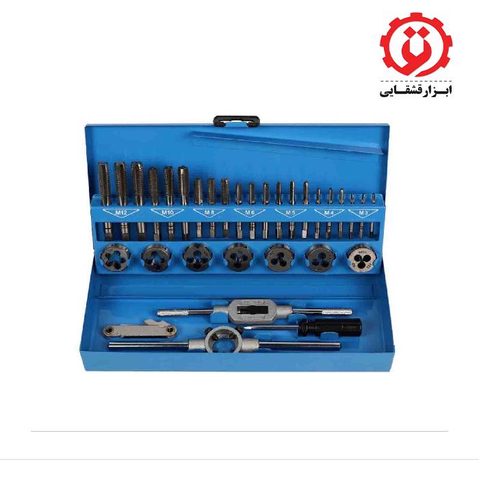 gshtools.com_ ست جعبه حدیده و قلاویز 32 پارچه آلاتا مدل HSS-E